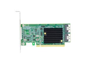 Linkreal PCIe 4.0 x16 to Two SlimSAS SFF-8654 8i Retimer Adapter-LRNV9F24