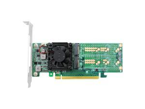 Linkreal PCIe 3.0 x16 to 4 Port M.2 NVMe SSD Swtich Adapter Card