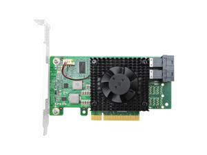 Linkreal PCI Express 3.0 x8 to 2 x U.2 (SFF-8643) NVMe SSD Adapter