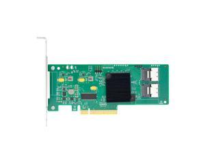 6Gb/s PCIe x8 to 8-Port SAS/SATA RAID Controller Card Support RAID 5
