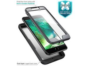 Iphone 7 Plus Case iBlason iPhone 8 Plus Case Heavy Duty Protection Magma Series Full body Bumper Case Black