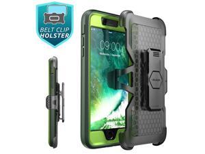 Iphone 7 Plus Case iBlason iPhone 8 Plus Case Heavy Duty Protection Magma Series Full body Bumper Case Green