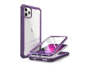 iBlason Ares Case for iPhone 11 Pro Max 2019 Release Dual Layer Rugged Clear Bumper Case with Builtin Screen Protector