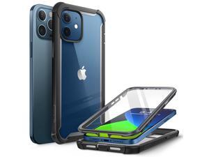 i-Blason Ares Case for iPhone 12, iPhone 12 Pro 6.1 Inch (2020 Release), Dual Layer Rugged Clear Bumper Case with Built-in Screen Protector (Black) i-Blason Ares Case for iPhone 12, iPhone 12 Pro 6.1 Inch (2020 Release), Dual Layer Rugged Clear Bumper Case with Built-in Screen Protector (Black)