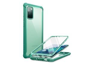 iBlason Ares Series Designed for Samsung Galaxy S20 FE 5G Case 2020 Release Dual Layer Rugged Clear Bumper Case with Builtin Screen Protector Green