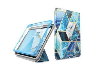 Full-Body Trifold Stand Protective Case Cover with Auto Sleep/Wake & Apple Pencil Holder for Apple iPad 9.7 Inch Cosmo Built-in Screen Protector i-Blason Blue New iPad 9.7 Case 2018/2017, 