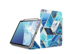 i-Blason Cosmo Case for New iPad Pro 12.9 Inch (2021 2020 2018 Release), Full-Body Trifold Stand Protective Case Smart Cover with Auto Sleep/Wake & Pencil Holder (Blue) i-Blason Cosmo Case for New iPad Pro 12.9 Inch (2021 2020 2018 Release), Full-Body Trifold Stand Protective Case Smart Cover with Auto Sleep/Wake & Pencil Holder (Blue)