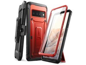 SUPCASE Unicorn Beetle Pro Series Case for Google Pixel 6 Pro, Full-Body Rugged Holster & Kickstand Case with Built-in Screen Protector (Ruddy)
