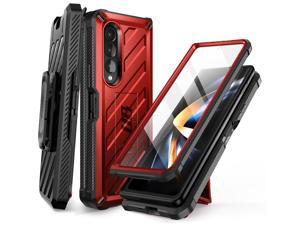 SUPCASE Unicorn Beetle Case for Galaxy Z Fold 4 5G 2022 Rugged Belt Clip Shockproof Protective Case with Builtin Screen Protector  Kickstand Ruddy