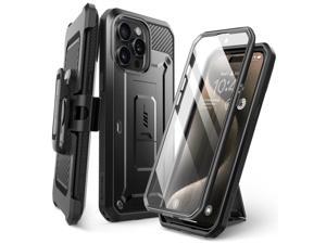 SUPCASE Unicorn Beetle Pro Case for iPhone 15 Pro 61 Builtin Screen Protector  Kickstand  BeltClip Heavy Duty Rugged Case Black