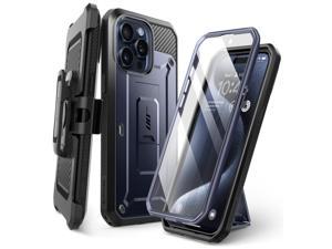 SUPCASE Unicorn Beetle Pro Case for iPhone 15 Pro Max 67 Builtin Screen Protector  Kickstand  BeltClip Heavy Duty Rugged Case Blue