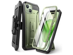 SUPCASE Unicorn Beetle Pro Case for iPhone 15 61 Builtin Screen Protector  Kickstand  BeltClip Heavy Duty Rugged Case Green
