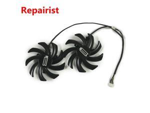 2x R9 380X/380 GPU VGA Cooler Graphics cards Fan For HIS R9 380X R9 380 IceQ Video Card Cooling System As replacement 2x R9 380X/380 GPU VGA Cooler Graphics cards Fan For HIS R9 380X R9 380 IceQ Video Card Cooling System As replacement