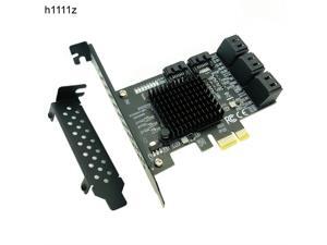 8 Port SATA 3 PCI Express Expansion Card PCI-E SATA Controller PCIE 1X to SATA Card SATA3.0 6Gb Adapter Add On Cards for HDD SSD 8 Port SATA 3 PCI Express Expansion Card PCI-E SATA Controller PCIE 1X to SATA Card SATA3.0 6Gb Adapter Add On Cards for HDD SSD