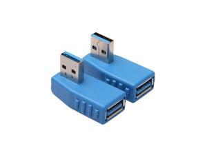 2-Pack, Super Speed USB 3.0 Vertical Left Angle and Right Angle Adapter USB 3.0 Male to Female 90 Degrees dapter Coupler Con,Blue,other 2-Pack, Super Speed USB 3.0 Vertical Left Angle and Right Angle Adapter USB 3.0 Male to Female 90 Degrees dapter Coupler Con,Blue,other