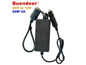 60W 5A Car Truck Cigarette lighter Converter 24V to 12V Truck to Car power inverter transformer adapter DC power 60W 5A Car Truck Cigarette lighter Converter 24V to 12V Truck to Car power inverter transformer adapter DC power
