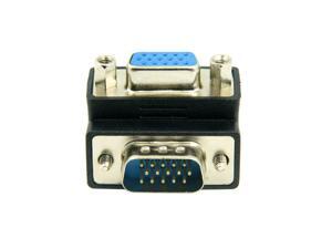 Graviton Right Angled 270 Degree VGA SVGA 15pin Male to Female extension Adapter