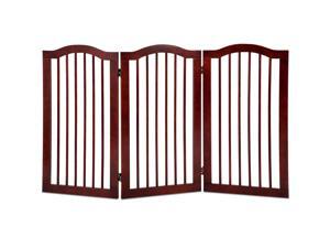 3 Panels Folding Freestanding Wood Pet Dog Safety Gate-36" 3 Panels Folding Freestanding Wood Pet Dog Safety Gate-36"