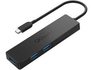 QGeeM USB C Hub Ultra-Slim Data USB Hub,3-Port USB 3.0&SD&TF Card Reader Hub with 0.5ft Extended Cable Compatible with MacBook Pro,iPad Pro,iMac,Surface Pro,5 in 1 USB Hub for Laptop(0.5ft) QGeeM USB C Hub Ultra-Slim Data USB Hub,3-Port USB 3.0&SD&TF Card Reader Hub with 0.5ft Extended Cable Compatible with MacBook Pro,iPad Pro,iMac,Surface Pro,5 in 1 USB Hub for Laptop(0.5ft)