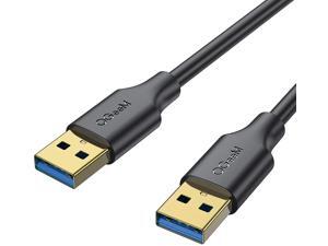USB 3.0 Cable 6FT, QGeeM USB to USB Cable, USB A Male to Male Cable for Data Transfer Compatible with Hard Drive Enclosures, DVD Player, Laptop Cooler, Printers, Modems, Cameras,USB to USB Cord USB 3.0 Cable 6FT, QGeeM USB to USB Cable, USB A Male to Male Cable for Data Transfer Compatible with Hard Drive Enclosures, DVD Player, Laptop Cooler, Printers, Modems, Cameras,USB to USB Cord