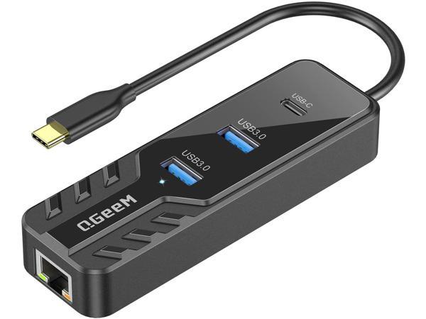  USB C Hub, QGeeM USB C to HDMI Adapter 4k, 7 in 1 USB