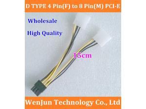 from factory D TYPE 4 Pin(F) to 8 Pin(M) PCI-E graphic card Power cable support GTX280 9800GX2 GTX295 from factory D TYPE 4 Pin(F) to 8 Pin(M) PCI-E graphic card Power cable support GTX280 9800GX2 GTX295
