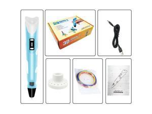 3D Printing Pen for Teens, Adults & Creators with Free Refill Filaments + Getting Started Guide, Blue 3D Printing Pen for Teens, Adults & Creators with Free Refill Filaments + Getting Started Guide, Blue