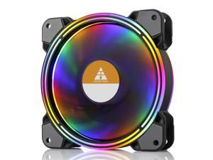 Vicabo RGB LED Case Fans PC Cooling 120mm Quiet Edition High Airflow Colorful PC Case CPU Computer Silent Cooler, Radiators System Components (1pc) Vicabo RGB LED Case Fans PC Cooling 120mm Quiet Edition High Airflow Colorful PC Case CPU Computer Silent Cooler, Radiators System Components (1pc)