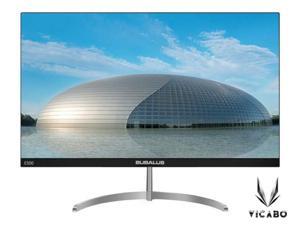 VICABO BUBALUS E500 27" Black Full HD 1920 x 1080 Gaming Monitor Widescreen 16:9 75Hz VA Display 2ms Response Time HDMI VGA DisplayPort, Ultra-Slim Frameless Design, Metal Base