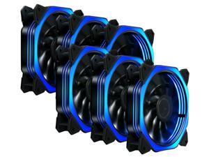 Vicabo MF12025 120mm Quiet Blue LED PC Cooling Case Fan for Computer Case Cooler Cooling, Absorbing Silicone Pads, 3/4 pin, 6 Packs Vicabo MF12025 120mm Quiet Blue LED PC Cooling Case Fan for Computer Case Cooler Cooling, Absorbing Silicone Pads, 3/4 pin, 6 Packs