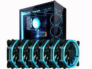 Vicabo MF12025 120mm Quiet Ice Blue LED PC Cooling Case Fan for Computer Case Cooler Cooling, Absorbing Silicone Pads, 3/4 pin, 6 Packs Vicabo MF12025 120mm Quiet Ice Blue LED PC Cooling Case Fan for Computer Case Cooler Cooling, Absorbing Silicone Pads, 3/4 pin, 6 Packs