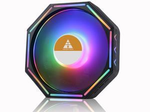VICABO RGB LED Silent CPU Cooler Fan 3-Pin High Airflow Quiet Cooling Fans Heatsink for CPU Coolers, and Radiators, Supports Intel 775/115X AMD /AM3(+)/AM2(+) VICABO RGB LED Silent CPU Cooler Fan 3-Pin High Airflow Quiet Cooling Fans Heatsink for CPU Coolers, and Radiators, Supports Intel 775/115X AMD /AM3(+)/AM2(+)