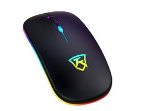 Vicabo 2.4GHz RGB Wireless Mouse Ultra thin, 1600DPI, 4 Buttons, Laptop Optical Mice & USB Receiver For Desktop PC Computer Notebook Vicabo 2.4GHz RGB Wireless Mouse Ultra thin, 1600DPI, 4 Buttons, Laptop Optical Mice & USB Receiver For Desktop PC Computer Notebook