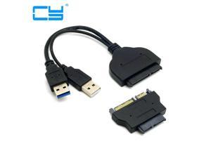 Cablecc Adaptateur USB 3.0 vers SSD mSATA 50 broches et micro SATA 1,8 7+9 16 broches 