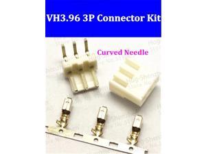 50set Curved needle 90 degree VH3.96 3.96mm 3pin Female and Male Connector socket A set include socket + plug + terminals pin 50set Curved needle 90 degree VH3.96 3.96mm 3pin Female and Male Connector socket A set include socket + plug + terminals pin