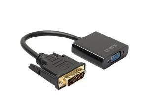 DVI to VGA Adapter Converter 1080P Male to Female Cable Video Adapter Converter 24+1 DVI-D to VGA for DVI Device, Laptop, PC to VGA Displays, Monitors, Projectors