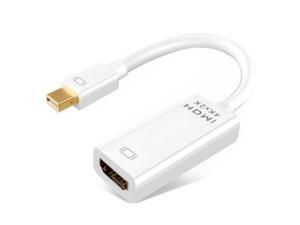 Mini DisplayPort to HDMI Cable, Mini DP to HDMI 4K Adapter Gold-Plated Cord for MacBook Air/Pro, Monitor, Projector and More, White Mini DisplayPort to HDMI Cable, Mini DP to HDMI 4K Adapter Gold-Plated Cord for MacBook Air/Pro, Monitor, Projector and More, White
