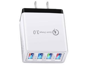 USB Wall Charger, USB Plug, 5V/3A 4 Port Wall Charger Brick Adapter Charging Block Compatible with iPhone 11/11 Pro/XS MAX/XS/X/8/7/6S Plus, Samsung Galaxy S10e S9 S8 S7 S6 Note 10+, Android USB Wall Charger, USB Plug, 5V/3A 4 Port Wall Charger Brick Adapter Charging Block Compatible with iPhone 11/11 Pro/XS MAX/XS/X/8/7/6S Plus, Samsung Galaxy S10e S9 S8 S7 S6 Note 10+, Android