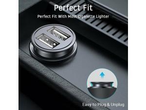 2 Way Car Cigarette Lighter Socket Charger Splitter High Speed Charging Power Adapter Dual USB 12V - Black 2 Way Car Cigarette Lighter Socket Charger Splitter High Speed Charging Power Adapter Dual USB 12V - Black