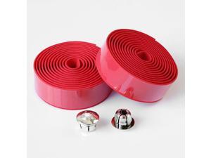 2 Rolls Bicycle Handlebar Tapes Bike Bar Tape Road Bike Handlebar Tape Cycling Handle Wraps with Bar End Plugs, Red 2 Rolls Bicycle Handlebar Tapes Bike Bar Tape Road Bike Handlebar Tape Cycling Handle Wraps with Bar End Plugs, Red