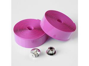 2 Rolls Bicycle Handlebar Tapes Bike Bar Tape Road Bike Handlebar Tape Cycling Handle Wraps with Bar End Plugs, Pink 2 Rolls Bicycle Handlebar Tapes Bike Bar Tape Road Bike Handlebar Tape Cycling Handle Wraps with Bar End Plugs, Pink