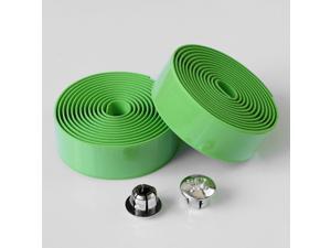 2 Rolls Bicycle Handlebar Tapes Bike Bar Tape Road Bike Handlebar Tape Cycling Handle Wraps with Bar End Plugs, Green 2 Rolls Bicycle Handlebar Tapes Bike Bar Tape Road Bike Handlebar Tape Cycling Handle Wraps with Bar End Plugs, Green