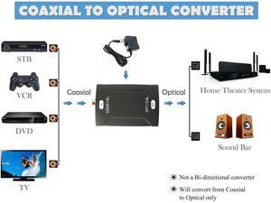 Coax Coaxial RCA to Optical Toslink SPDIF Digital Audio Signal Converter Adapter 600mA 9V Coaxial to Optical Audio Converter Coax Coaxial RCA to Optical Toslink SPDIF Digital Audio Signal Converter Adapter 600mA 9V Coaxial to Optical Audio Converter