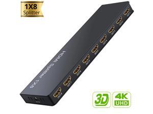8 HDMI Splitter, 4k x 2k HDMI Splitter 1 to 8 Out Audio Video HDMI 1.4V Splitter, 4k 8 Port HDMI Splitter Support 4K/2K 30Hz 1080P 3D for Xbox PS3 PS4 PS5 Blu-Ray Player DVD HDTV 8 HDMI Splitter, 4k x 2k HDMI Splitter 1 to 8 Out Audio Video HDMI 1.4V Splitter, 4k 8 Port HDMI Splitter Support 4K/2K 30Hz 1080P 3D for Xbox PS3 PS4 PS5 Blu-Ray Player DVD HDTV