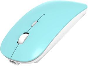 2.4GHz Wireless Bluetooth Mouse, 3 Adjustable DPI, Dual Mode Slim Rechargeable Wireless Mouse Silent USB Mice,Compatible for Laptop Windows Mac Android MAC PC Computer (Blue) 2.4GHz Wireless Bluetooth Mouse, 3 Adjustable DPI, Dual Mode Slim Rechargeable Wireless Mouse Silent USB Mice,Compatible for Laptop Windows Mac Android MAC PC Computer (Blue)