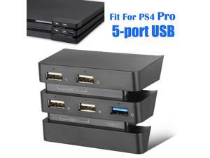 ROMEN CARE 5 Port USB HUB for PS4 Pro Only, USB 3.0/2.0 High Speed Charger Controller Splitter Expander for Playstation 4 Pro ROMEN CARE 5 Port USB HUB for PS4 Pro Only, USB 3.0/2.0 High Speed Charger Controller Splitter Expander for Playstation 4 Pro