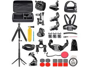 ROME CARE Upgraded 50-in-1 Action Camera Accessory Kit Compatible with GoPro Hero 9 8 Max 7 6 5 4 Black GoPro 2018 Session Fusion Silver White Insta360 DJI AKASO APEMAN Campark SJCAM Action Camera ROME CARE Upgraded 50-in-1 Action Camera Accessory Kit Compatible with GoPro Hero 9 8 Max 7 6 5 4 Black GoPro 2018 Session Fusion Silver White Insta360 DJI AKASO APEMAN Campark SJCAM Action Camera