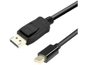 6 Ft Mini DisplayPort to DisplayPort Cable, Mini DP(Thunderbolt Compatible) to DP Cable (Male to Male) Gold-Plated Cord, Supports Supports 2K@60Hz 6 Ft Mini DisplayPort to DisplayPort Cable, Mini DP(Thunderbolt Compatible) to DP Cable (Male to Male) Gold-Plated Cord, Supports Supports 2K@60Hz