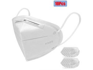 10pcs  KN95 Mask Dust Masks 5-layer Earloop Face Mask Cover Non-woven Thickened Mouth Mask KN95 Personal protection Mask as N95 Mask protective Pm2.5