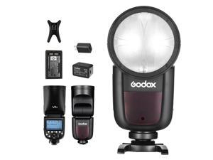 Godox V1-C V1C Flash, 76Ws 2.4G TTL Round Head Flash Speedlight for Canon,  1.5 sec Recycle Time,1/8000 HSS, 480 Full Power Shots, Interchangeable